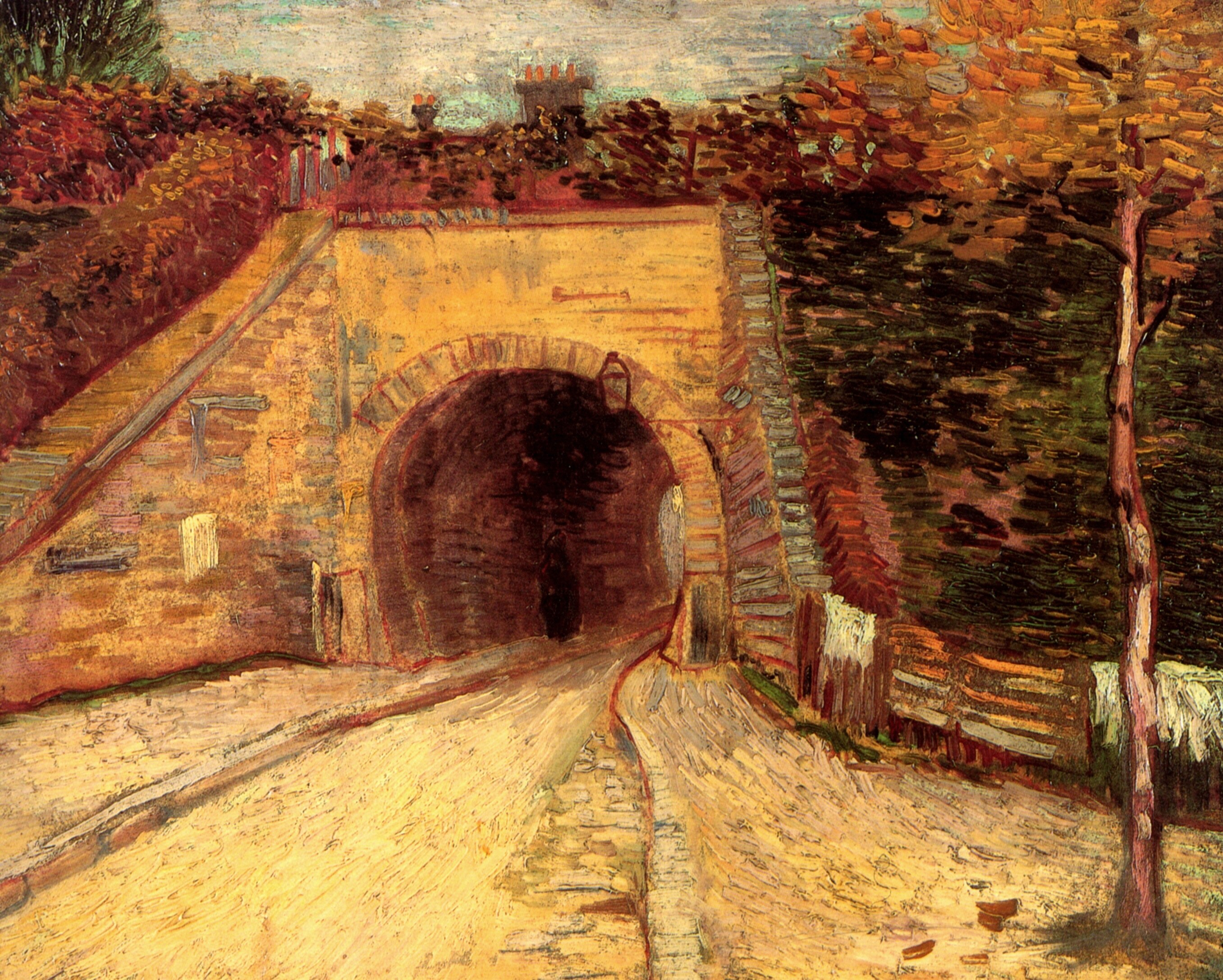 Картина Ван Гога Подземный переход. Виадук 1887